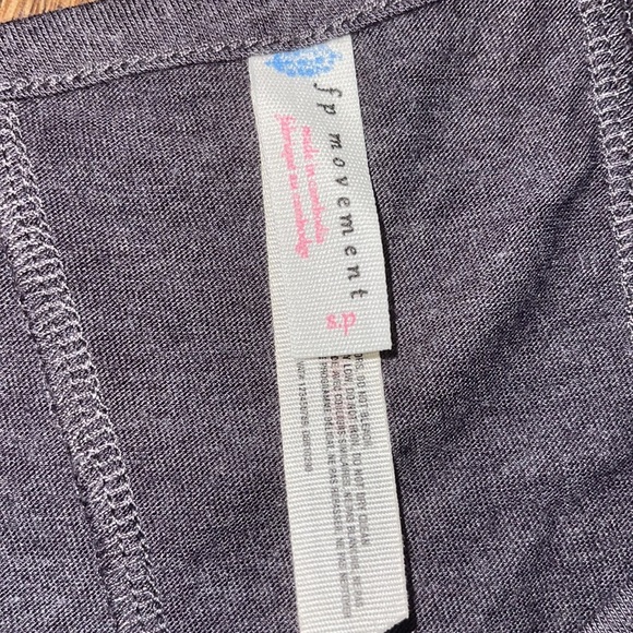 Free People “WILD” Black Mesh Gray Graphic Top - Picture 12 of 13